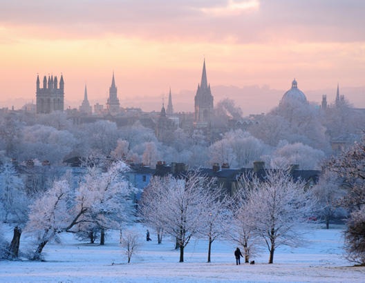 Snow my God: Oxford looking stunning