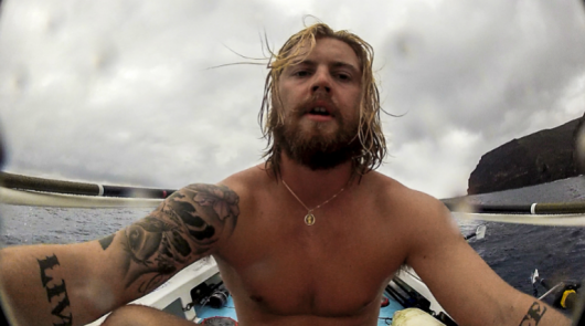 The boys row naked to minimise chafing
