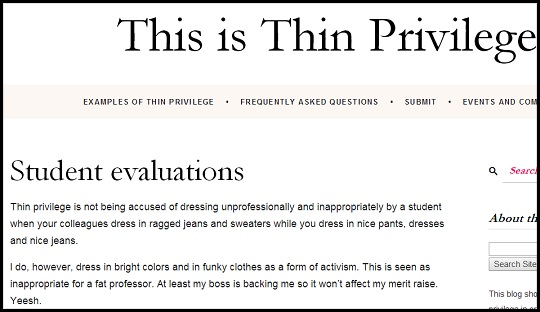 Many submissions are from students who feel institutionally disadvantaged by their uni as fat students