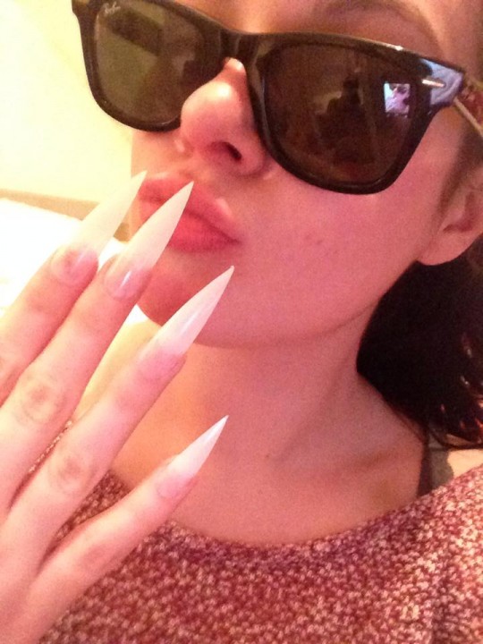 Hardcore enough to hide my lack of make-up by wearing sunglasses indoors.