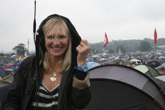 The rain is less of an issue when you're paid to be there Photo: BBC