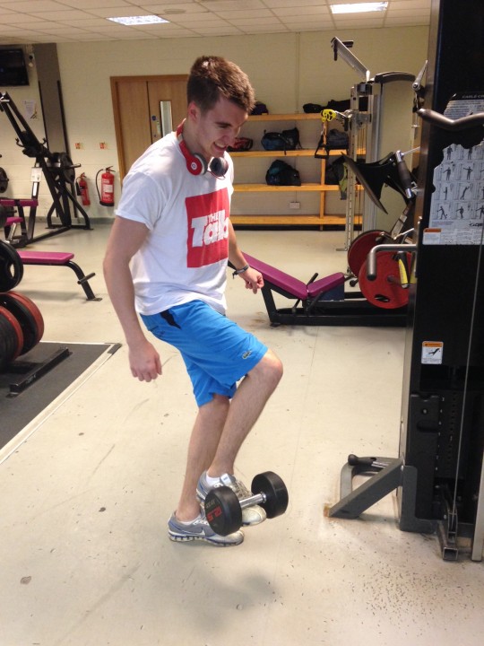The Tab's Justin Guthrie demonstrating typical male student behaviour apparently