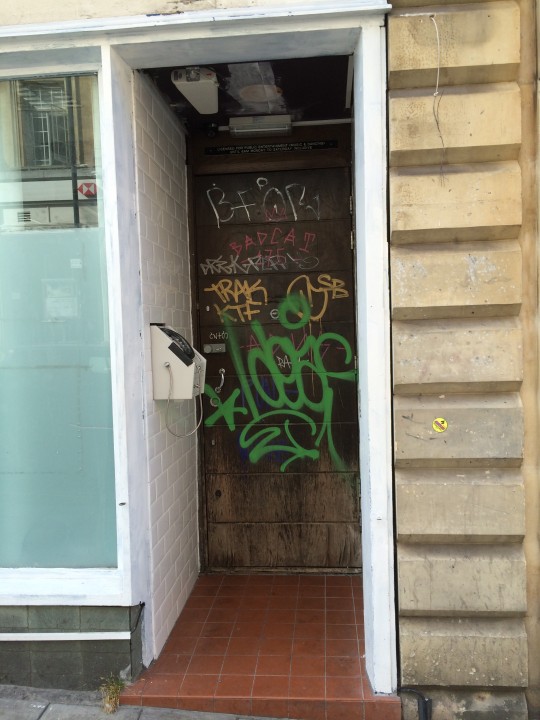 You've got to call the telephone to get into this hidden bar.