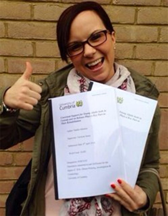 Photo courtesy of Natalie and the University of Cumbria