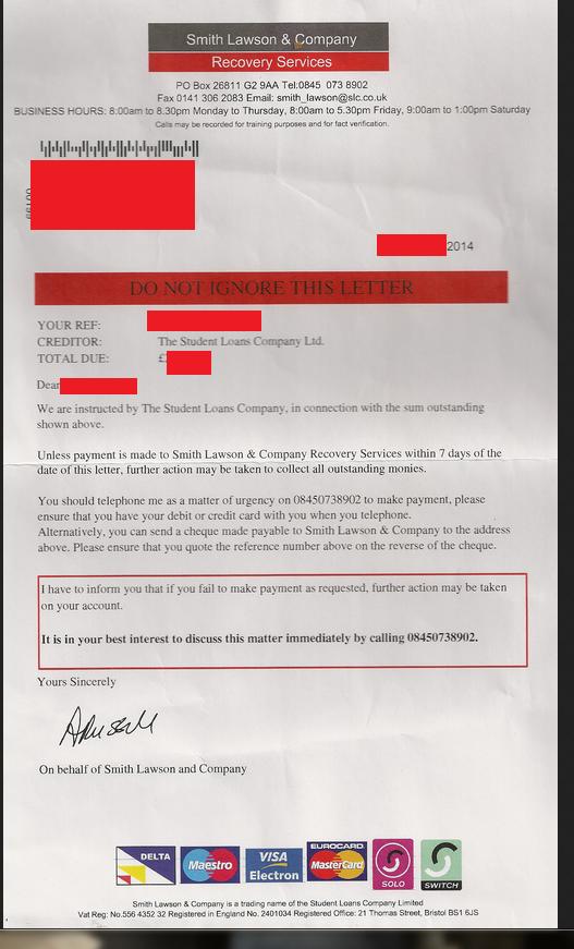 The bogus letters Brodie's company were responsible for.