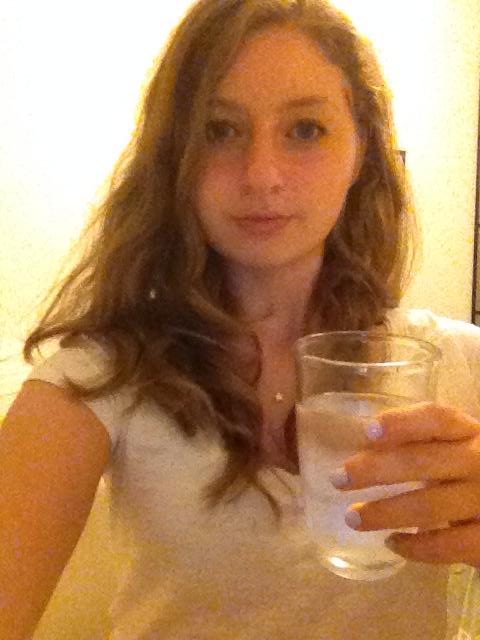 At her wildest, Anna's drinking habits may even extend to sparkling water