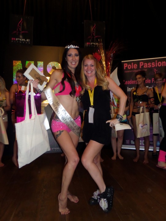 Amy on the left winning Semi Pro
