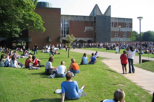 A fresher was followed into her room in halls at Sussex's Falmer House