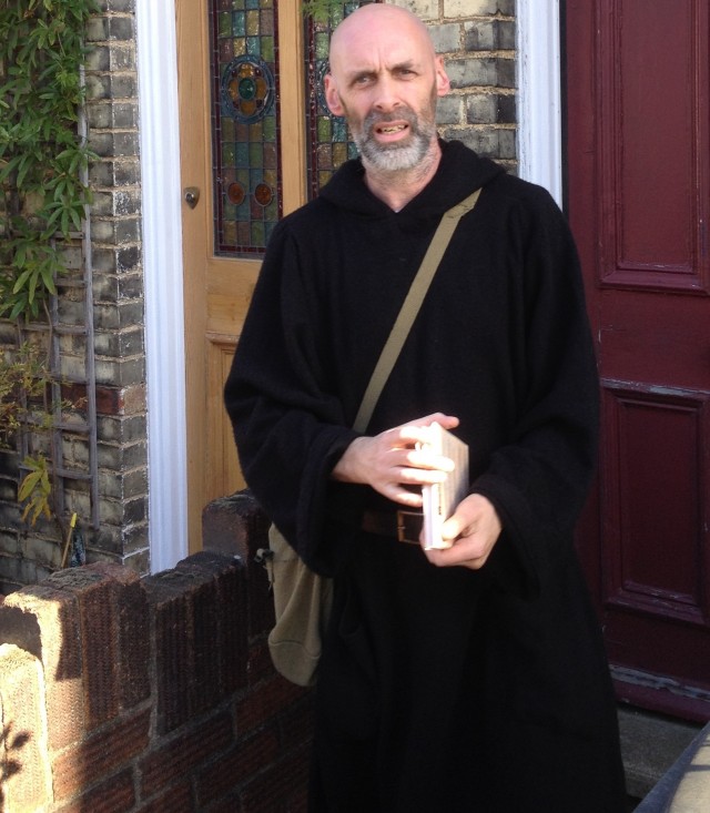 Monk Damon kelly flyered all across the country last year