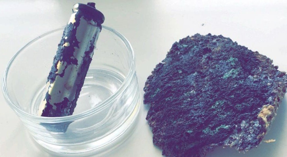 The charger after the explosion