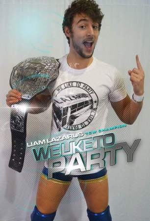 The champ is here. His trousers are not.