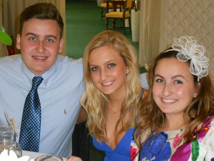 Adam Fisher and his sisters, Clare and Chloe