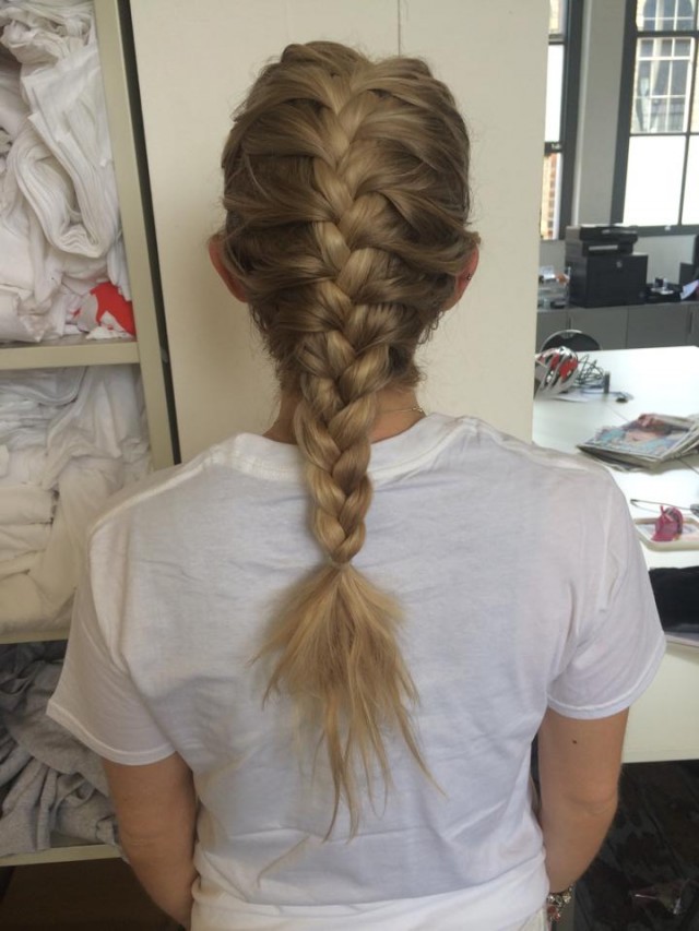 Backcomb the ends for a messy finish