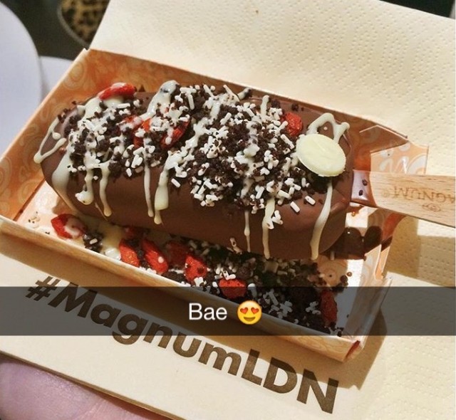 In some cultures, even ice cream is considered to be bae