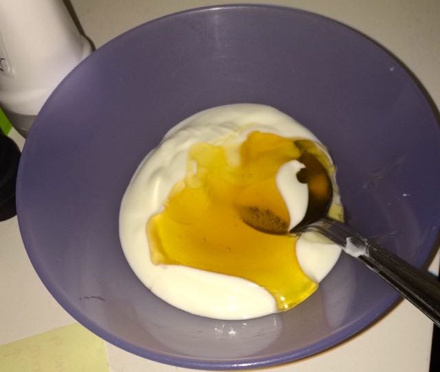 Greek yogurt and honey