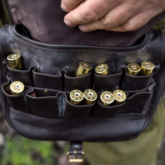 Shotgun shells are seen in a bag on a shoot near Glenclova, Scotland on August 12 2015. Known as the Glorious Twelfth, today marks the beginning of the Grouse hunting season. A shooting party took to the hills surrounding Glenclova in what's thought to be a bad season for Grouse hunting.