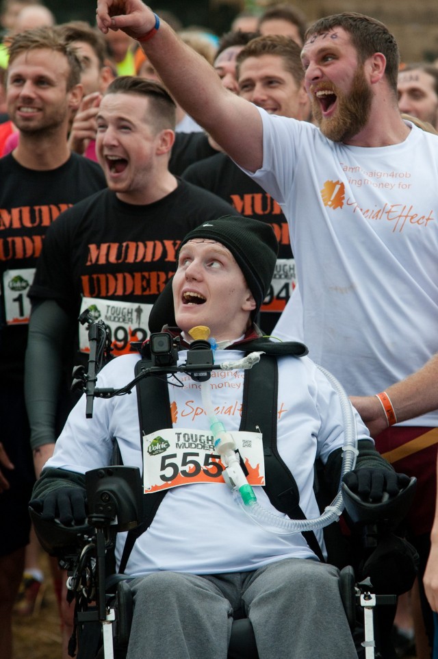 Rob after completing the Tough Mudder course