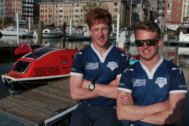 Tom and Lawrence before they set off in New York