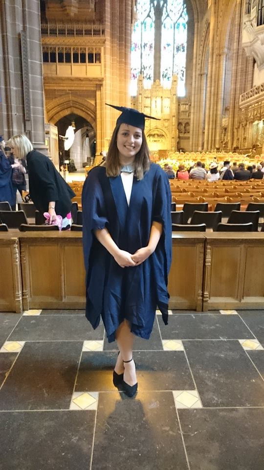 Jamie at her graduation this year