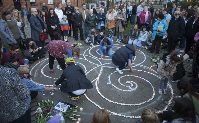 Around a hundred friends and neighbours from the community where Karen Buckley lived