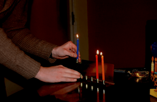A Jewish student celebrating Hanukkah at Birmingham