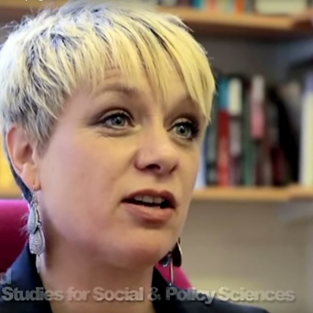 University of Bath lecturer Leah Wild as seen in a promotional video. See SWNS story SWDRUNK; A lecturer at a top university has quit in disgrace after slapping a policewoman in the face as she was kicked off a plane for being drunk. Mum-of-three Leah Wild, 44, who taught sociology at the University of Bath, started downing duty free Jack Daniels and brandy when her holiday flight was delayed. The Ryanair plane, carrying 184 passengers to Faro in Portugal, was stuck on the tarmac at Bristol for three hours because of a strike by French air traffic controllers. A court heard that Wild and friend Reuben Crowe, 23, became "clearly drunk" and were talking loudly and listening to loud music.