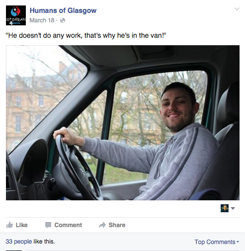humans of glasgow