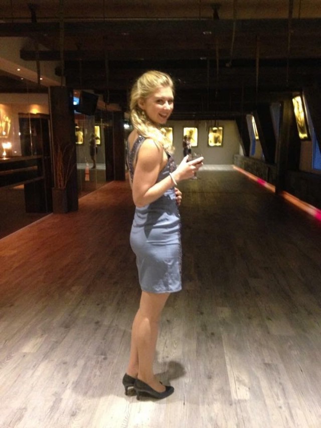 Rosie at her yoga studio