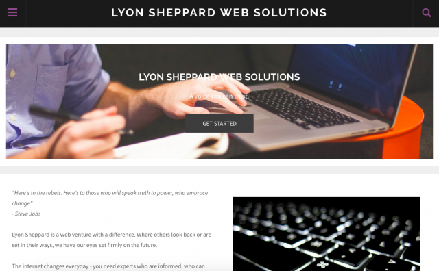 The fake website created by the LSE students