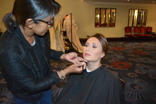 Julia getting ready for the ball