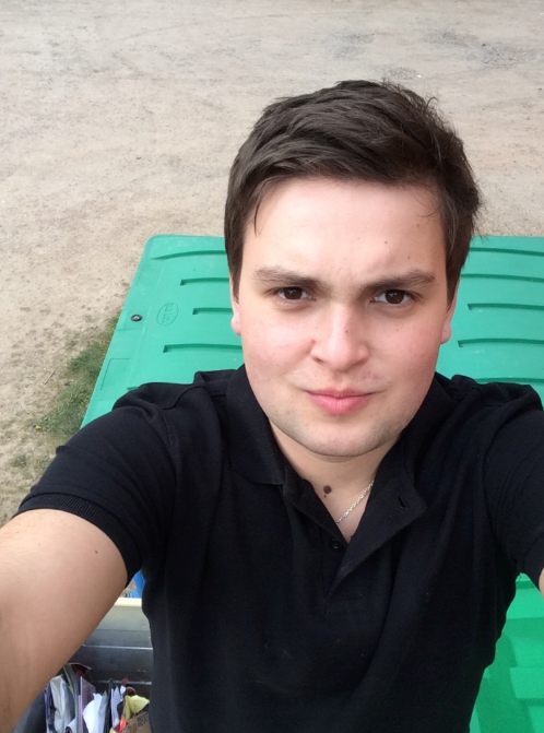 During a rare break from catering, Josh went outside to take a photo with the bins