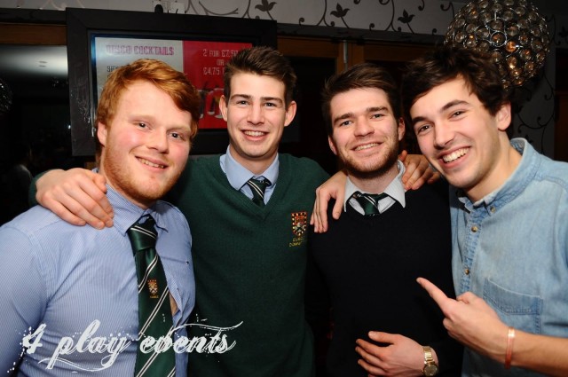 James and club pals, still having fun