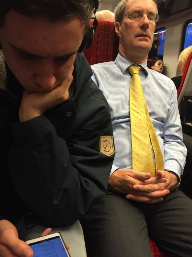 A lot of sleeping bankers