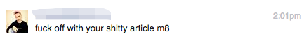 This was in my inbox