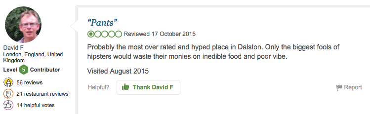Thanks for that David