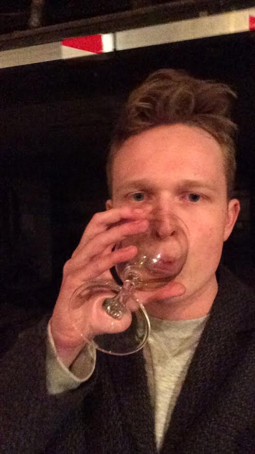 This Is The Author Drinking Free Wine