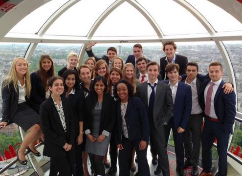 Yes that is some Goldman interns on the London Eye. Photo: Twitter
