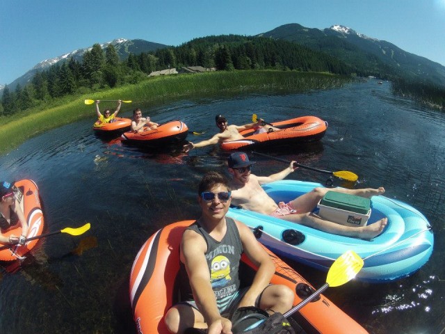 Lazy afternoons floating with your mates