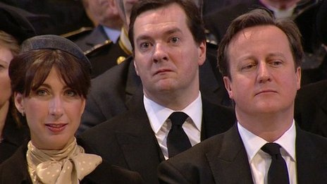 George Osborne was mocked for crying at Margaret Thatcher's funeral