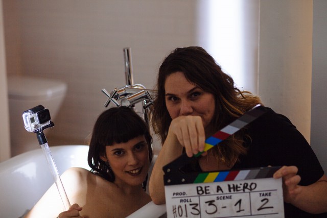 Another scene from on set