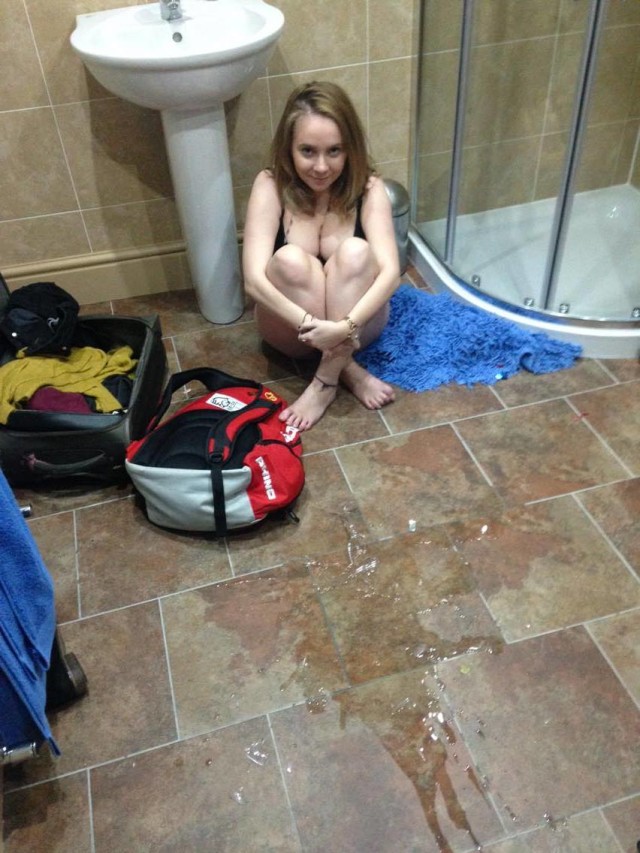 Trapped by glass