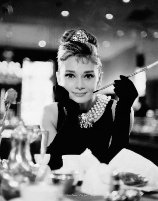 Hepburn was doing it long before the selfie