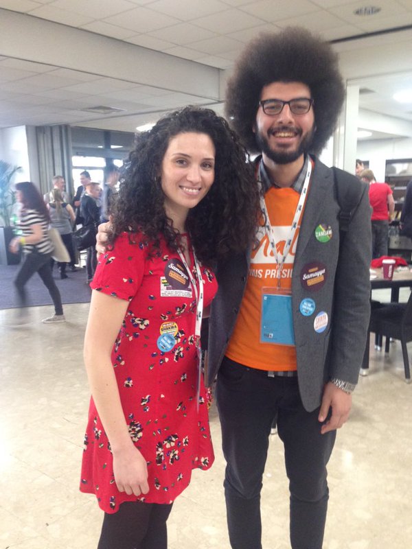 The first picture of President Malia Bouattia (credit: Ahmd Emara on Twitter)