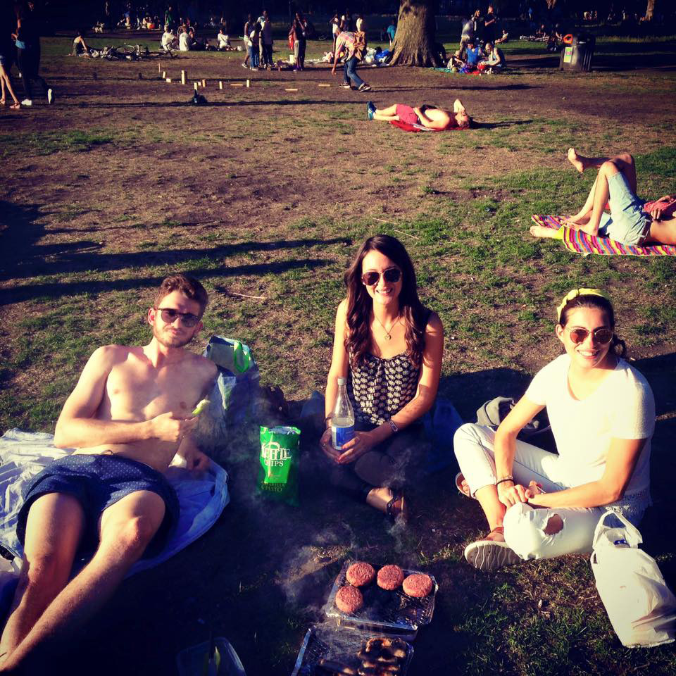 London Fields in the sun