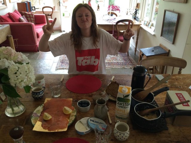 This is the breakfast she made me on my 21st birthday
